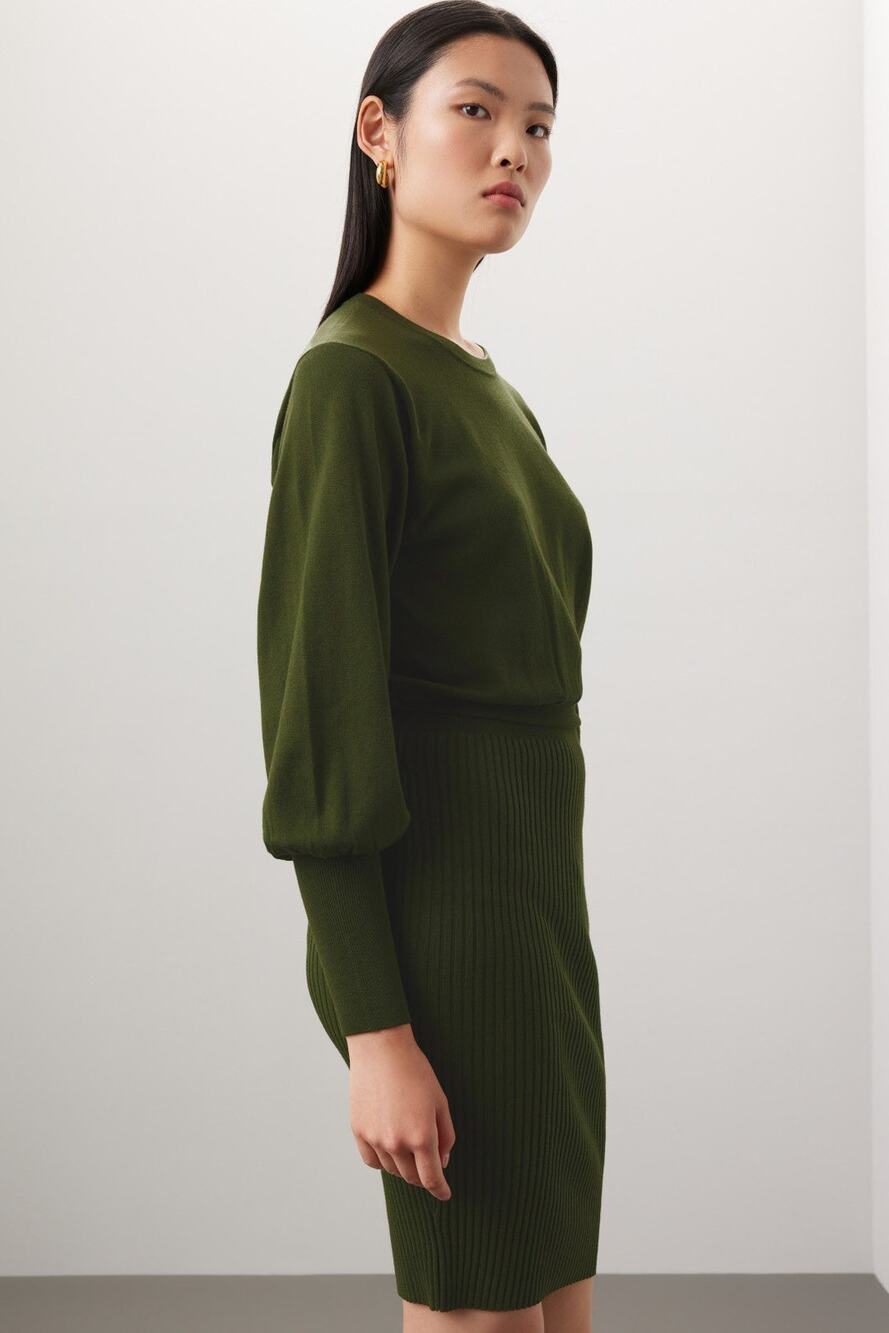 TOCCIN X RTR Ribbed Midi Dress - Size Small